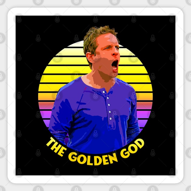 Sunset Stripes Series // Golden God Sticker by Tv Moments